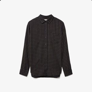Everlane Double gauze shirt in windowpane with tag